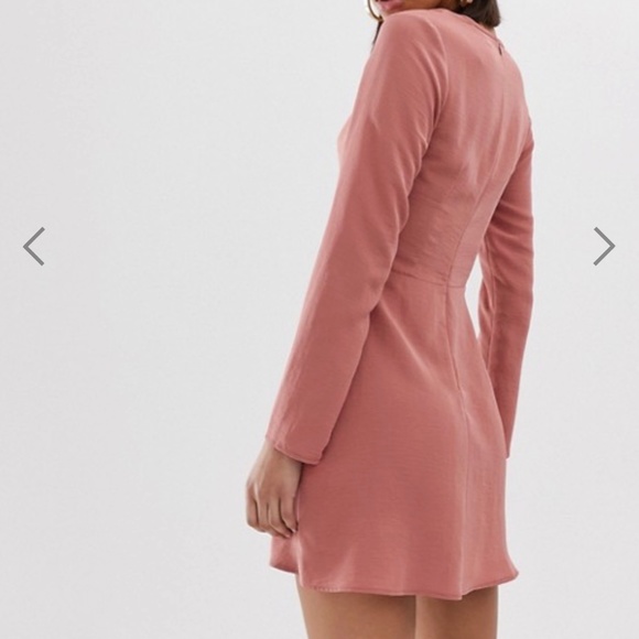 Missguided pink long sleeve dress xs (nwt) - Picture 2 of 6